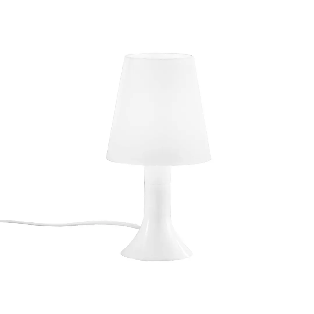 Luce Ambiente Design Tischlampe BINGO Lumetto, weiß, Höhe 24,5 cm, Kunststoff