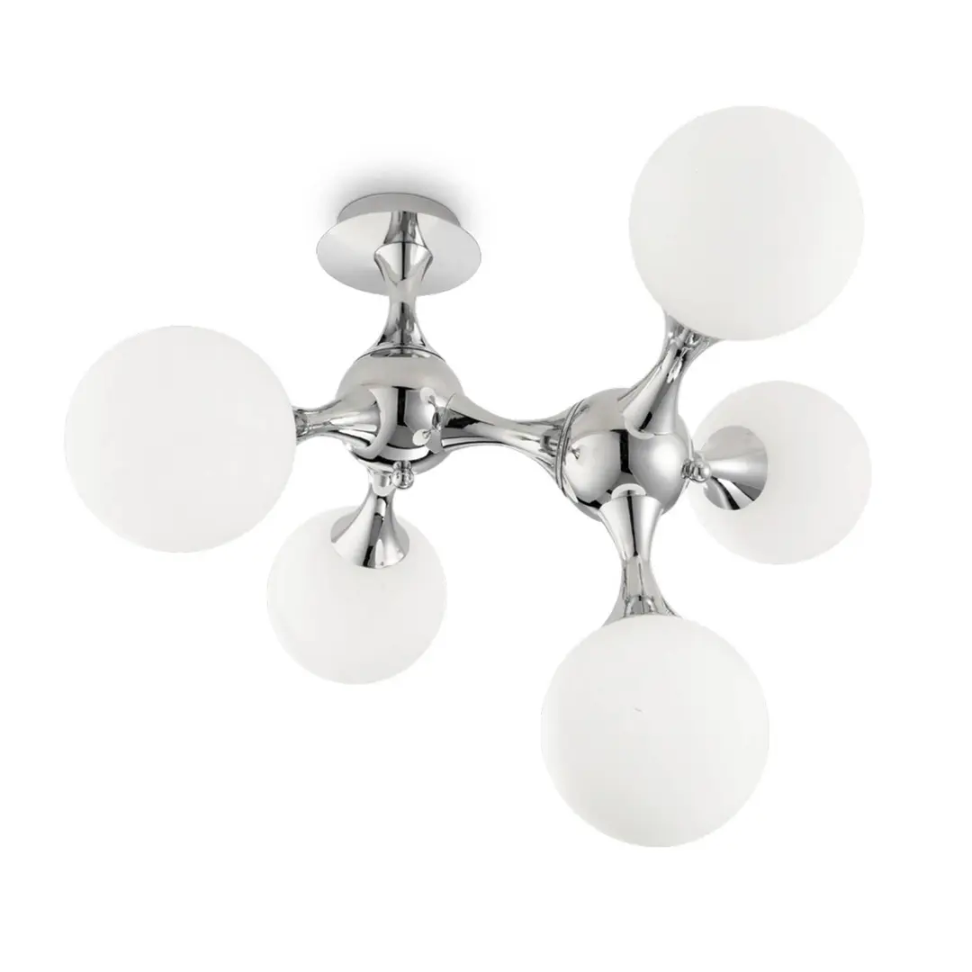 IDEAL LUX Deckenleuchte Nodi Bianco 5-flammig E14