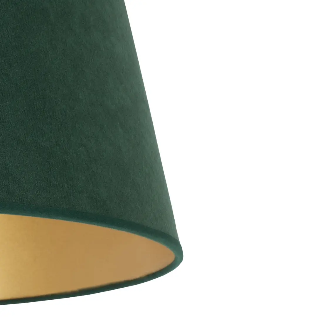 Duolla Lampenschirm Cone Höhe 18 cm, dunkelgrün/gold