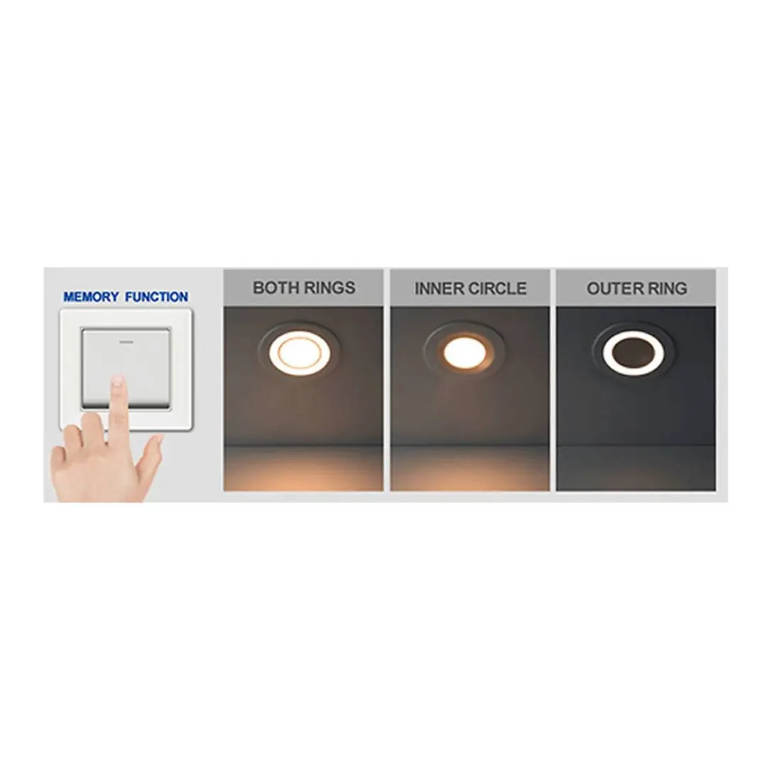 Nordlux LED-Deckeneinbauleuchte Clyde, warmweiß, Ø 8 cm
