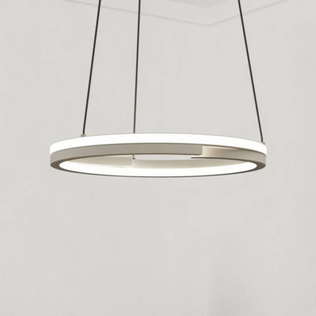 EGLO LED-Hängeleuchte MEZZOMONTE, beige, Ø 48 cm, CCT