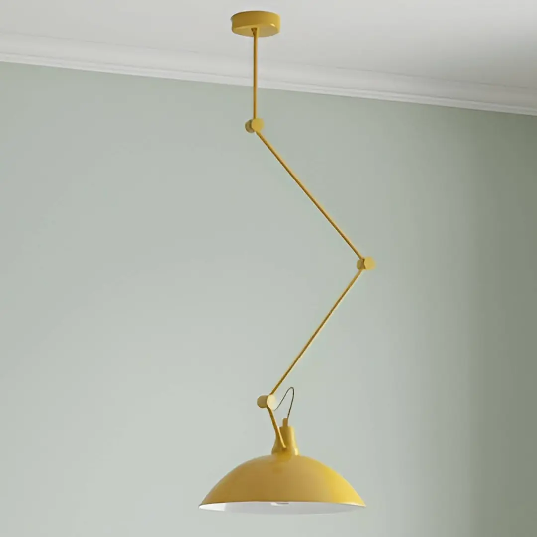 ALDEX Hängeleuchte Melos, gelb, Ø 36 cm, Metall