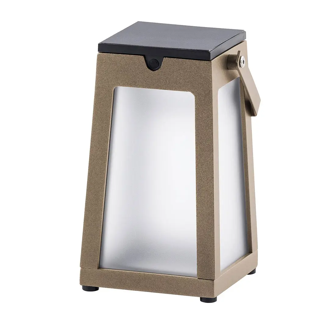 Les Jardins LED-Solarlaterne Tinka tragbar, muskat