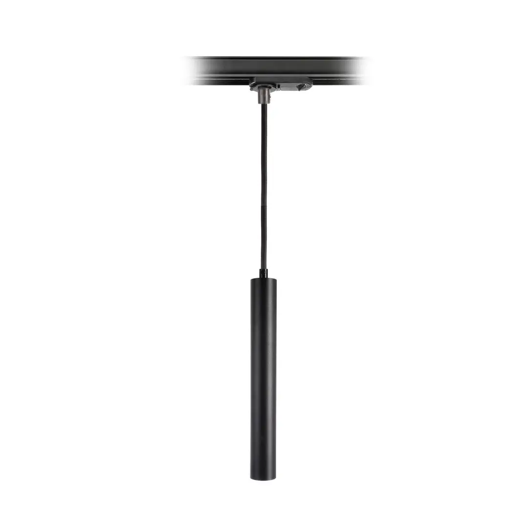 Deko-Light LED-Pendel Slim 1-Phasen-Schiene, schwarz, Alu, 5W, 2.700 K