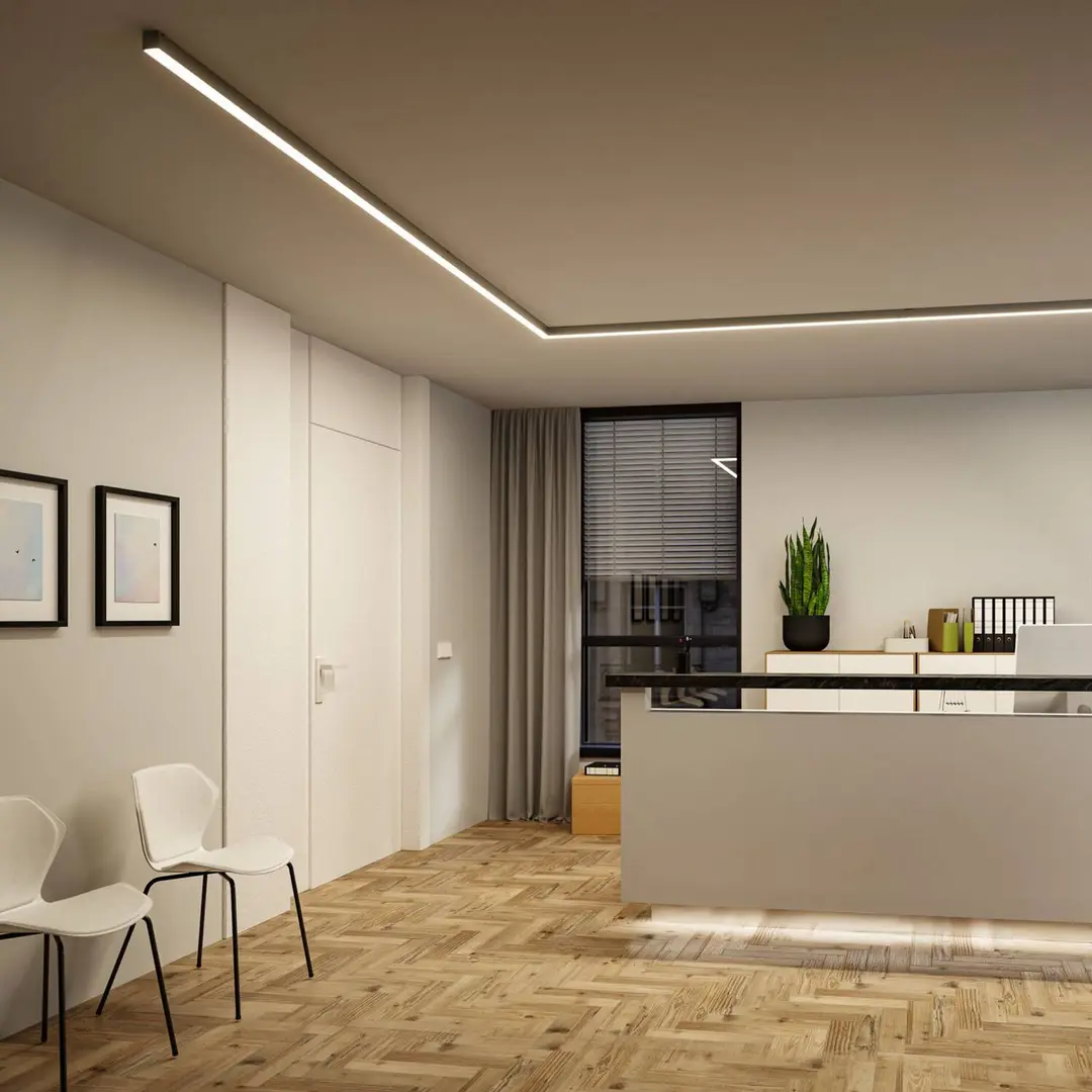 Paulmann LED-Lichtleiste Linion, chrom, 150 cm, 3.000 K
