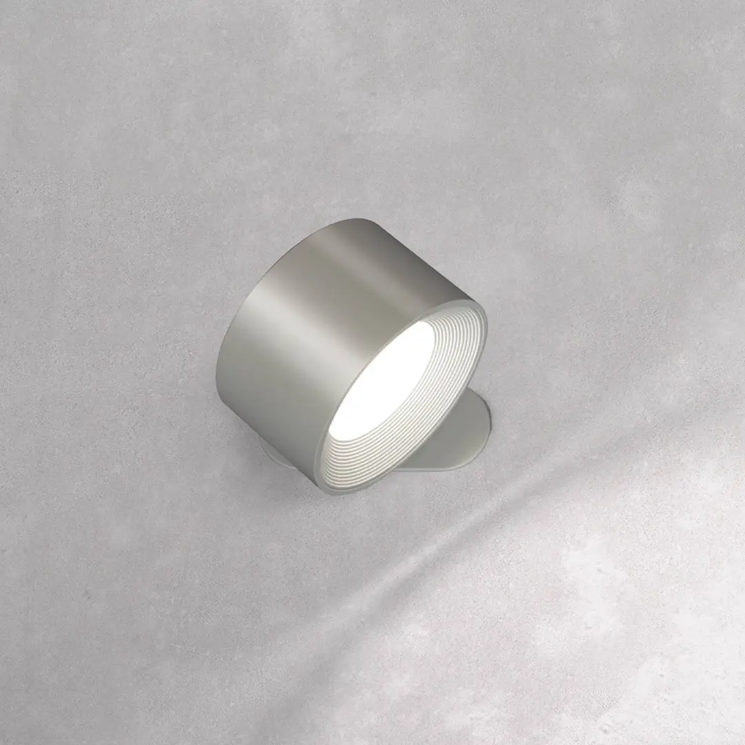 FH Lighting LED-Akku-Wandleuchte Magnetic, CCT, mit Magnet – silber