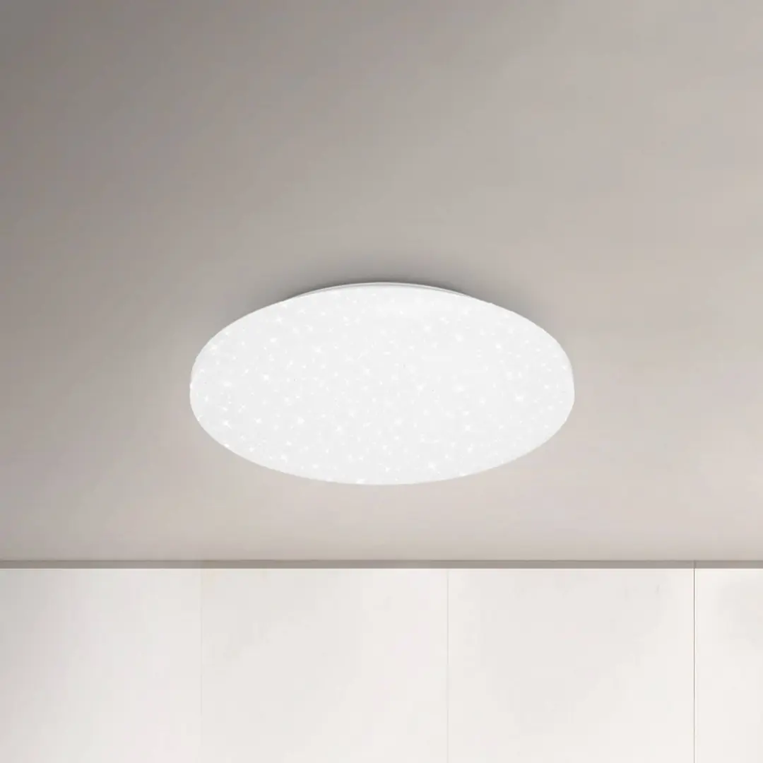 Briloner LED-Deckenlampe Case IP44 Sternenhimmel 840 Ø 34cm