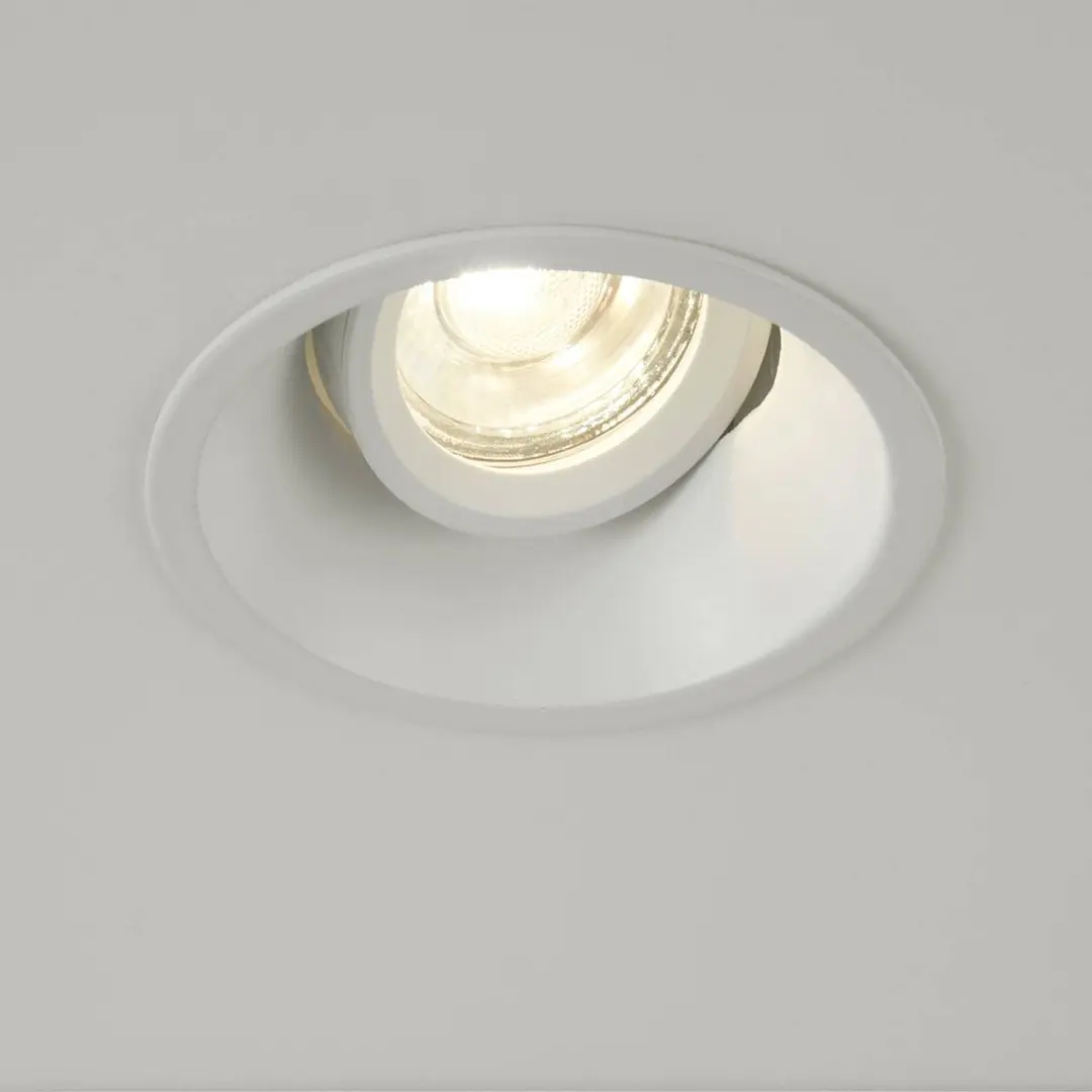 Searchlight Einbauleuchte Slim Trim, weiß, Ø 9,4 cm, IP20, Alu, GU10