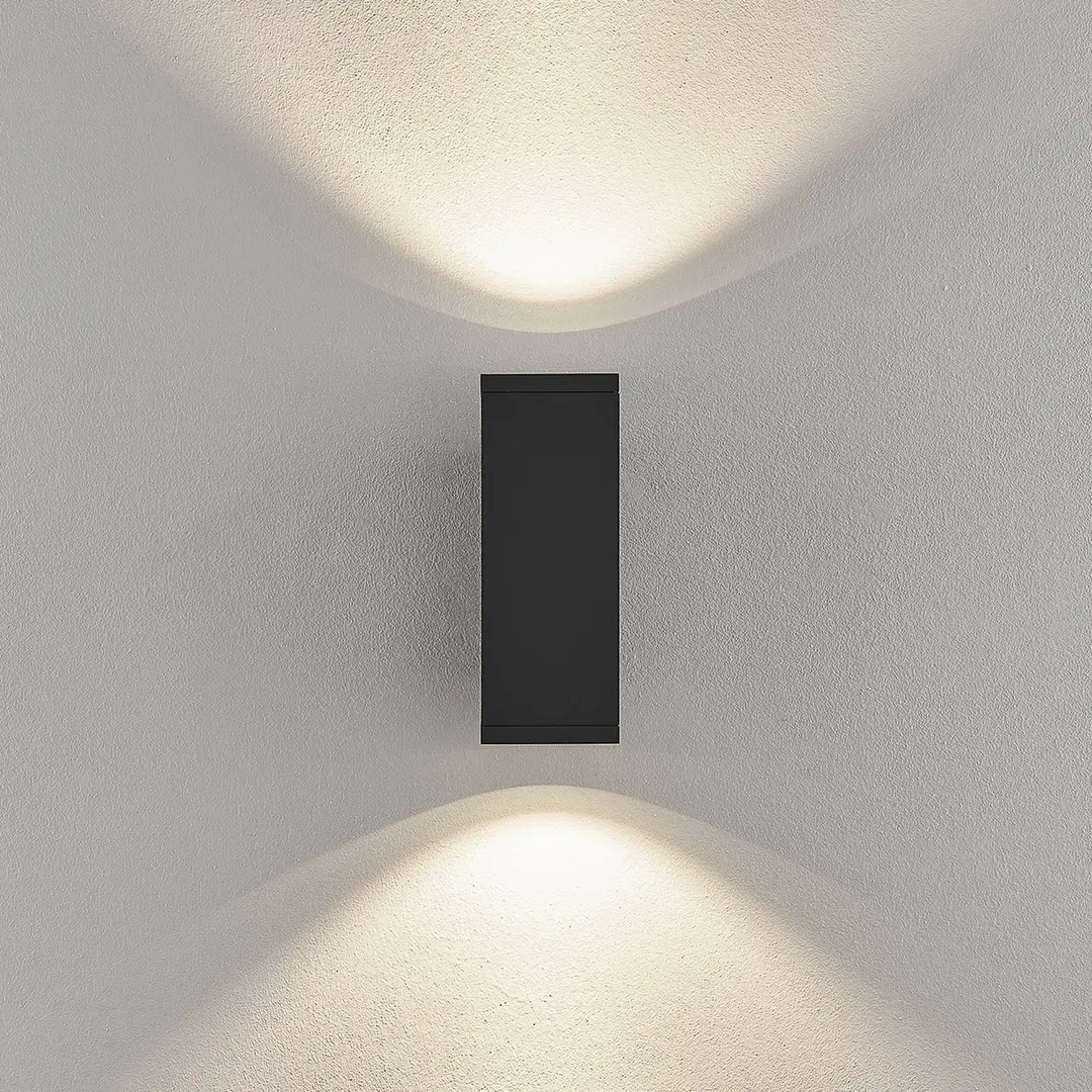 Deko-Light LED-Außenwandlampe ShoreLine Pro Square up/down, dunkelgrau