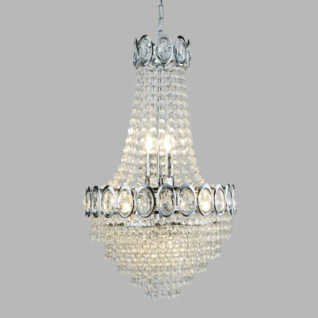 Searchlight Kronleuchter Limoges mit Glasperlenbehang
