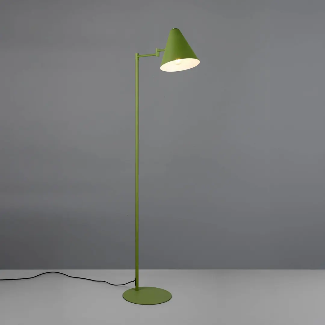 Trio Lighting Stehlampe Cosima, grün, Höhe 126 cm, Metall