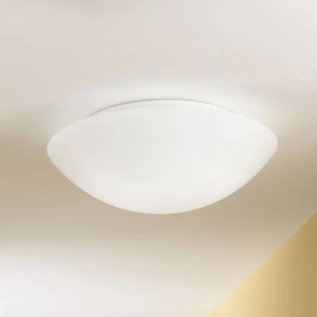 Fabas Luce Deckenleuchte Pandora, Ø 25 cm, Glas, weiß