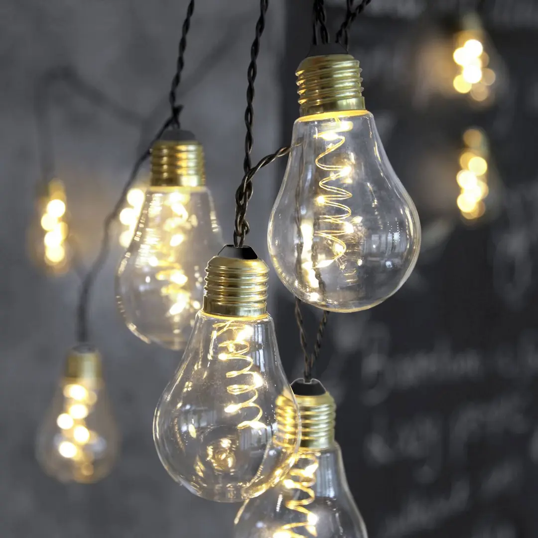 STAR TRADING LED-Lichterkette Glow, Glas, klar