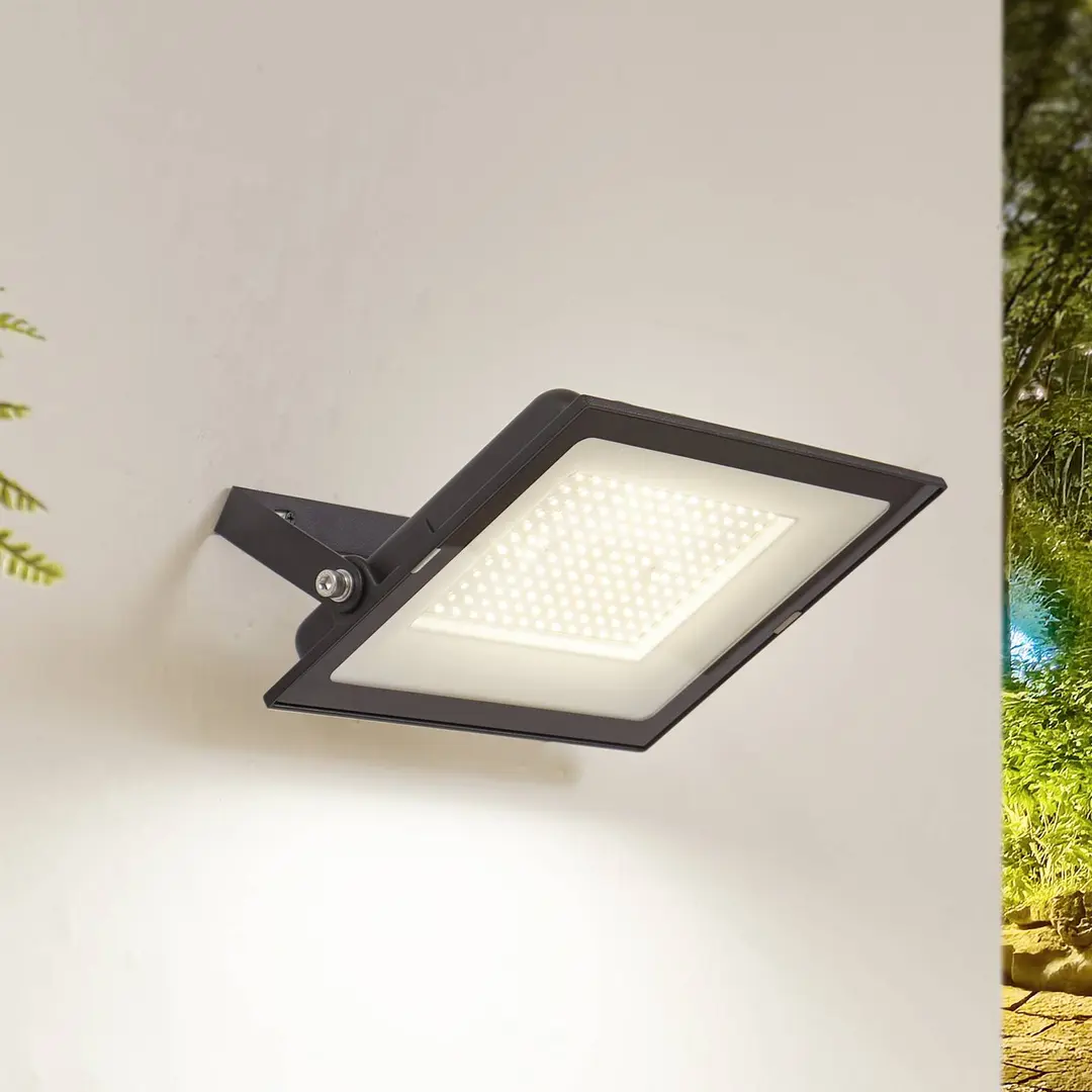 Prios LED-Außenstrahler Maikel, 150W, 12000lm, Metall