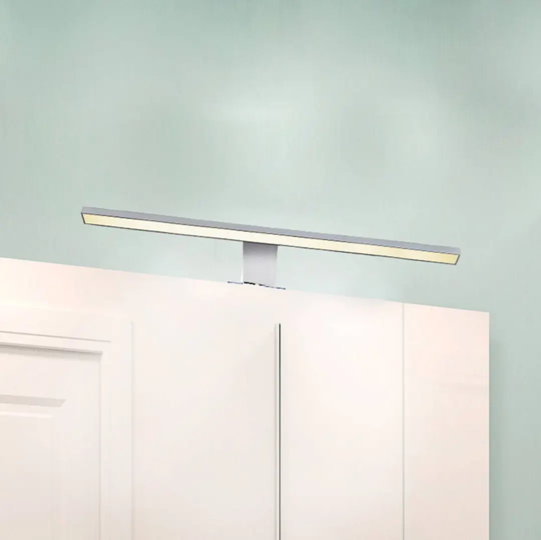 B.K. Licht LED-Spiegelleuchte Mira, B 60 cm, chrom, Metall, 4.000 K