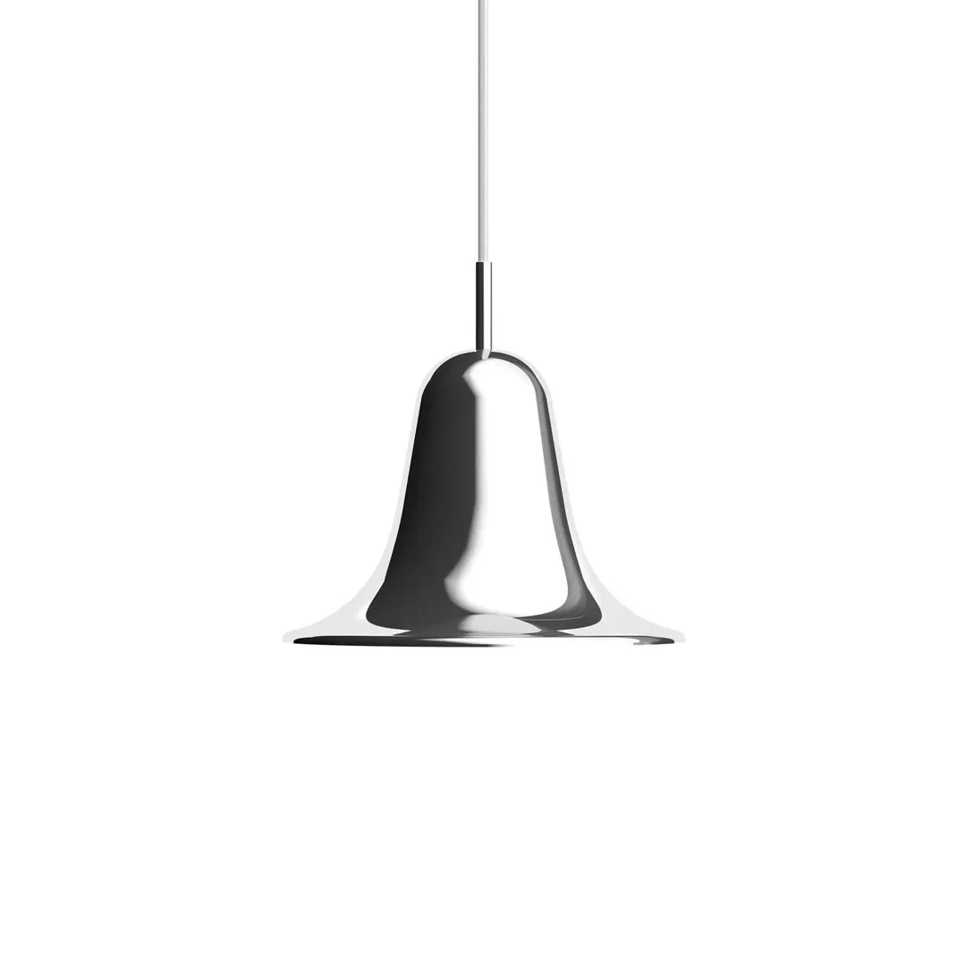 Verpan Hängeleuchte Pantop, chrom, Ø 23 cm, Metall, E14