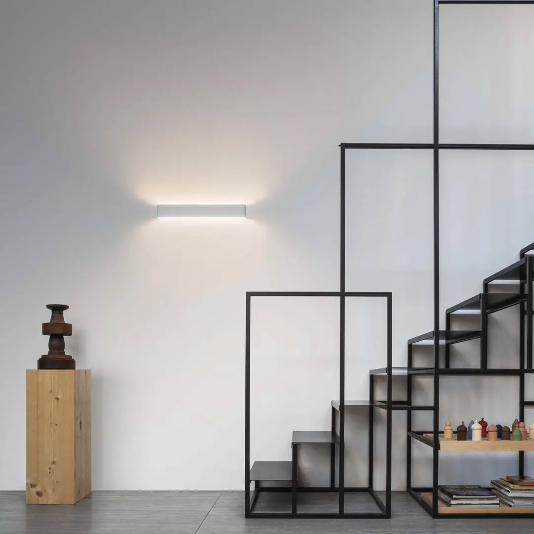 Ideal Lux LED-Wandleuchte Delta, weiß, Breite 41 cm, 3.000 K