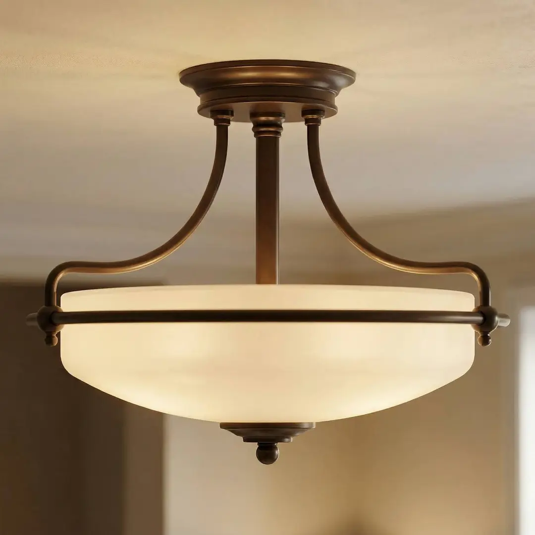 QUOIZEL Deckenlampe Griffin, bronze, Ø 43 cm