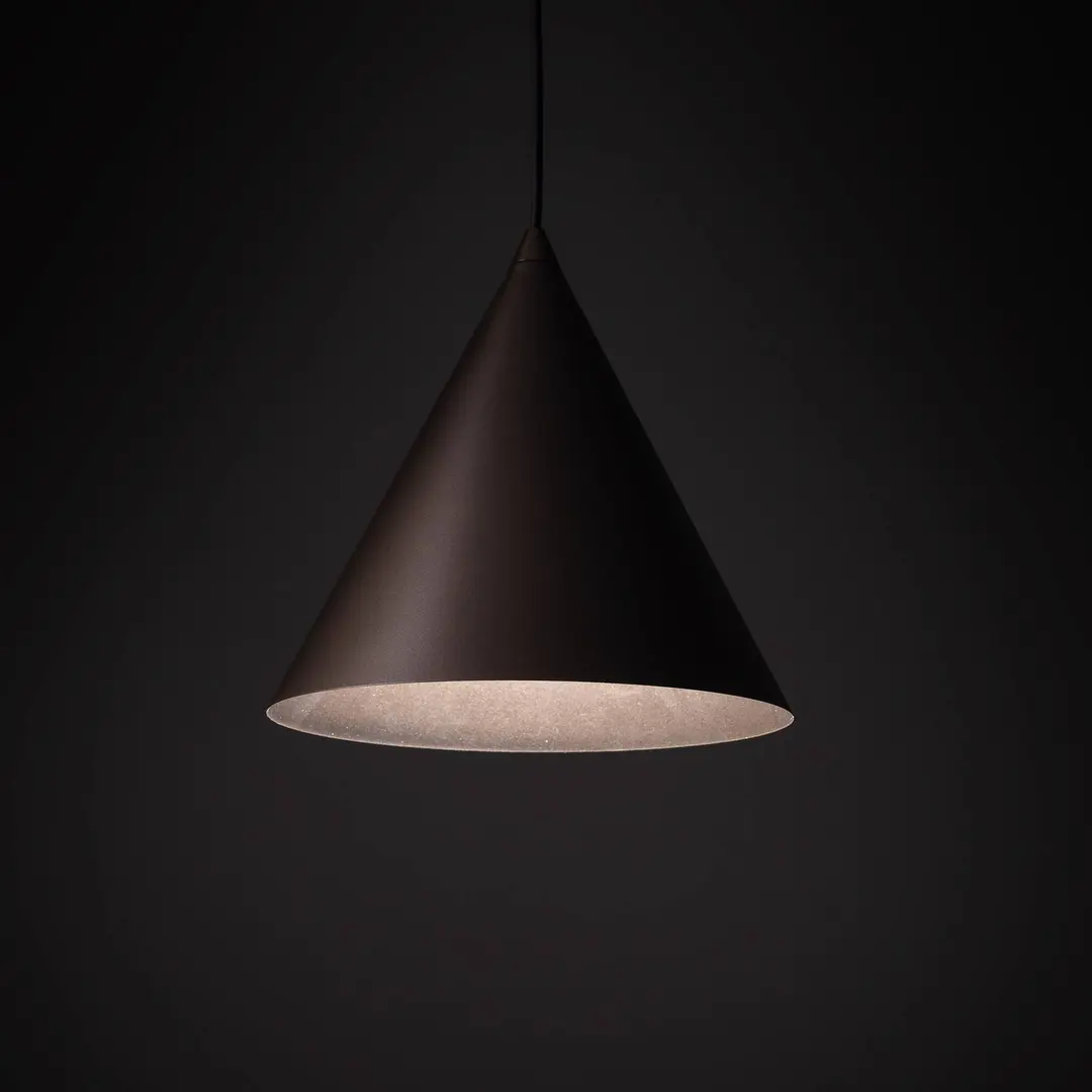 TK Lighting Hängeleuchte Cono, einflammig, Ø 27 cm, bronzefarben