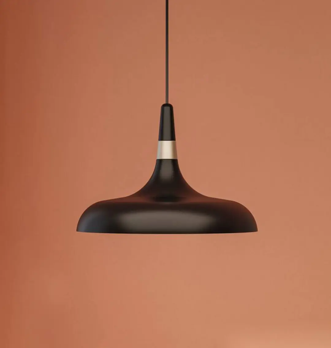 Paulmann Hängeleuchte Juna STYLE, schwarz, Ø 34 cm, Metall