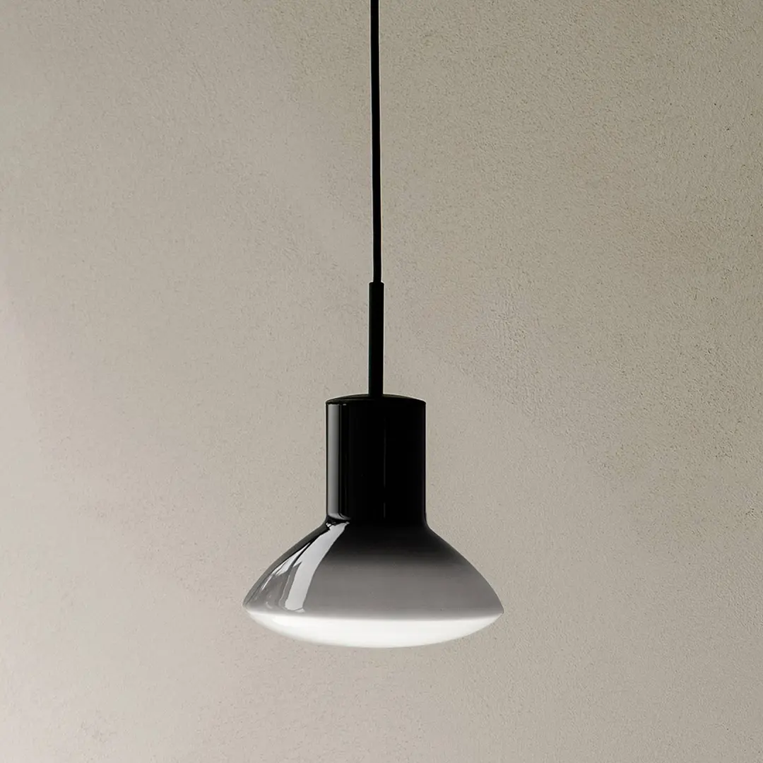Grupa Pendellampe Onda, grau, Ø 17 cm, Glas, GU10