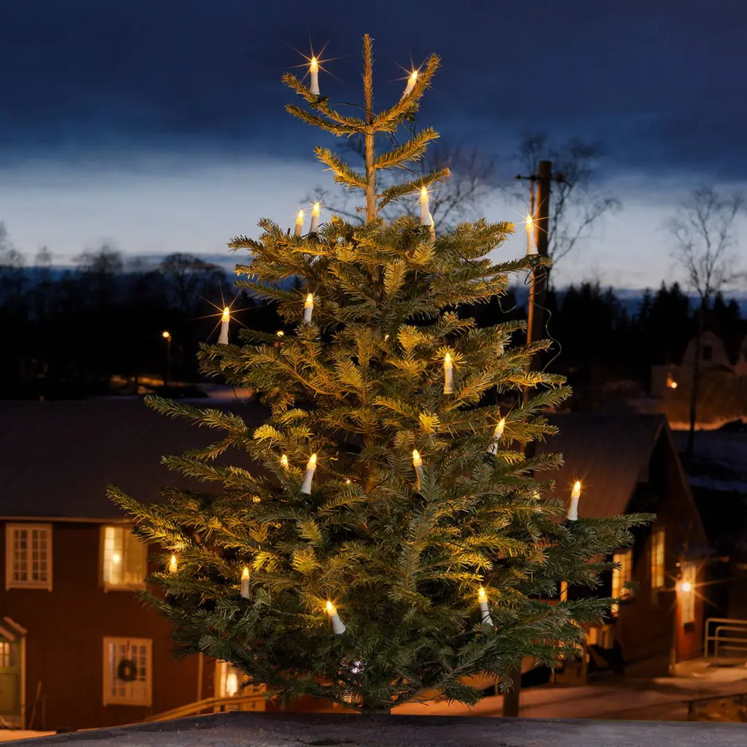 Konstsmide Christmas Außen-Lichterkette Topbirnen LED 45-flg.