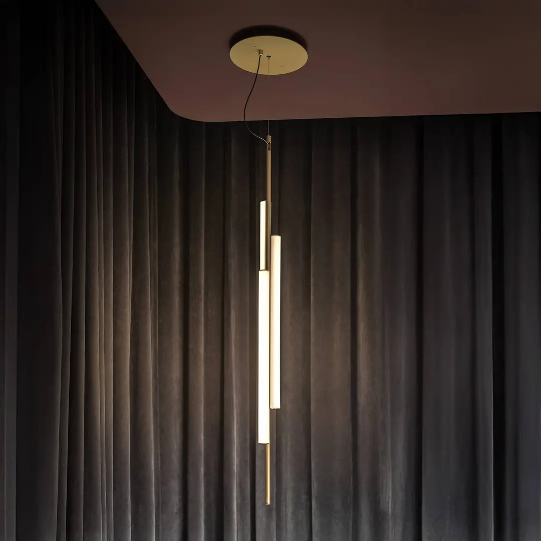 MARSET LED-Hängelampe Ambrosia 130 w/Plug-in 3000Kgoldfarben