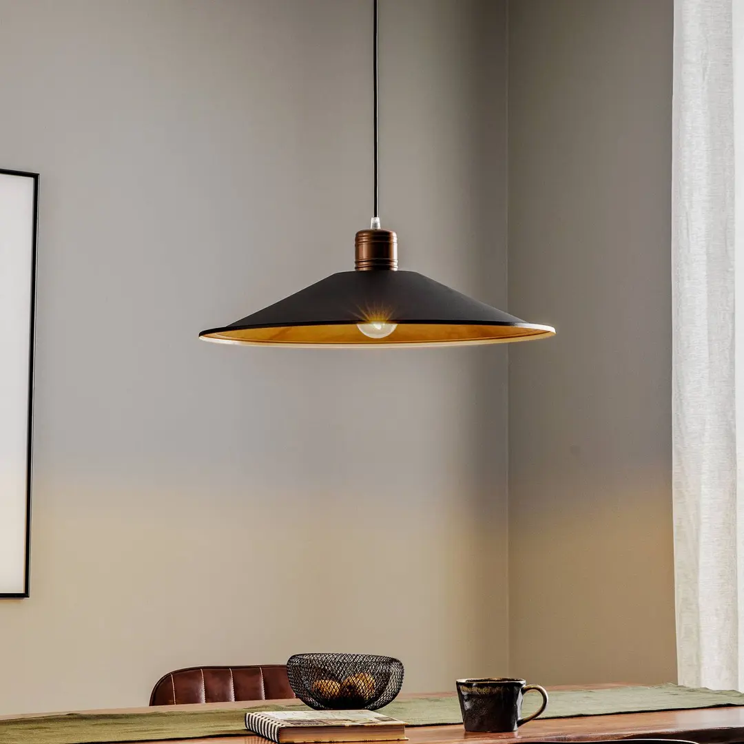 Nowodvorski Lighting Hängeleuchte Garret I in Dunkelbraun/Kupfer Ø 50cm
