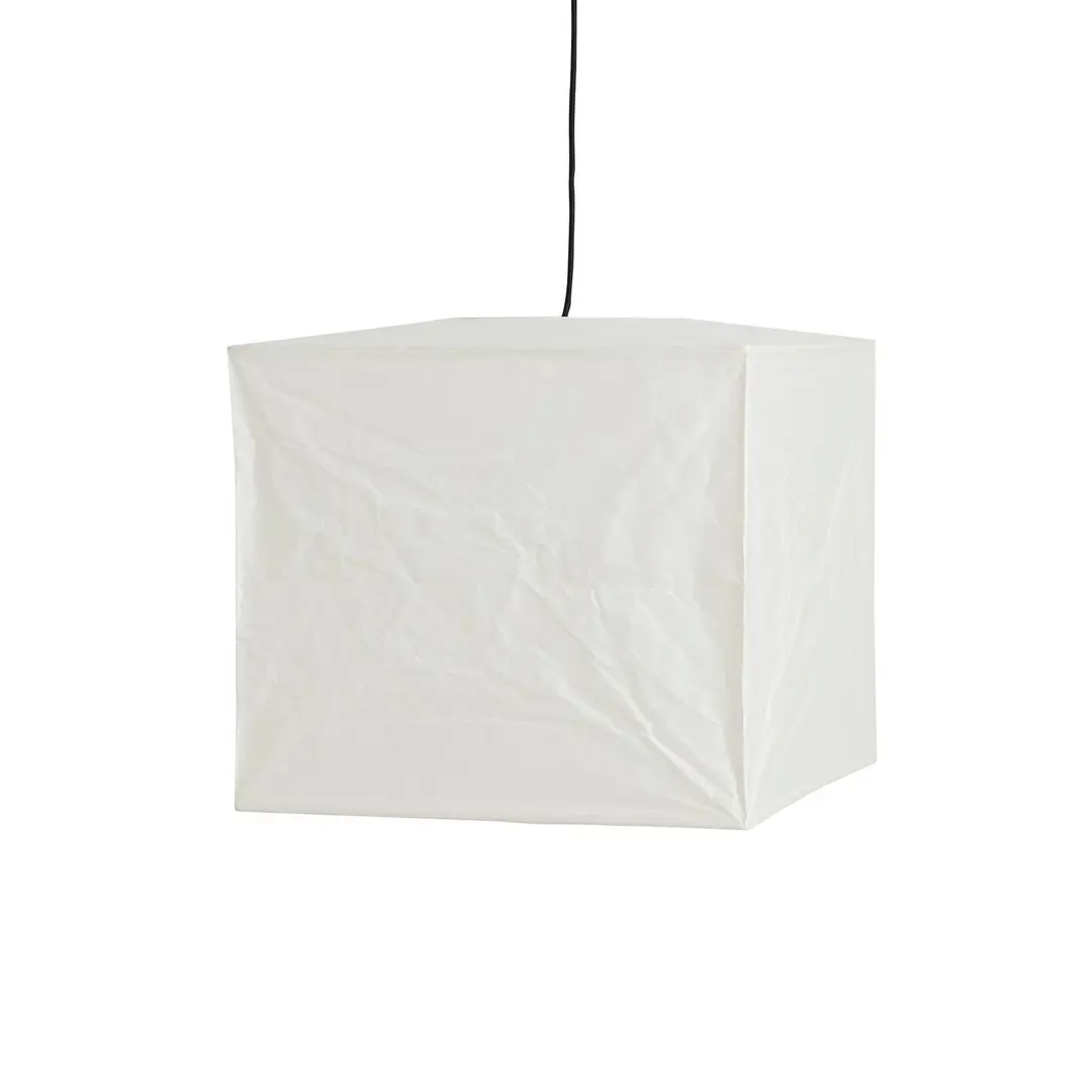 HAY Lampenschirm Cube, Höhe 40 cm, weiß, Papier