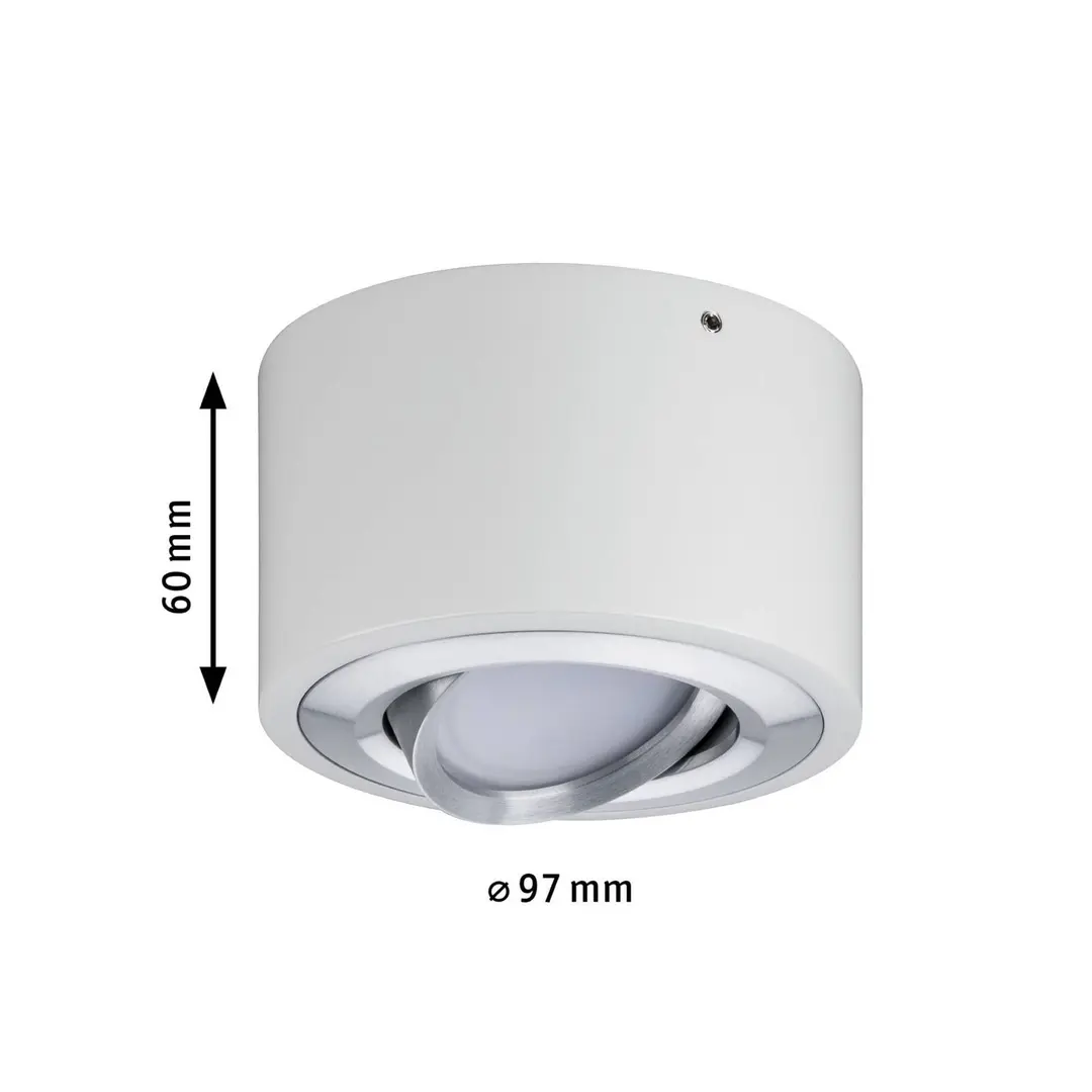 Paulmann LED-Deckenleuchte Argun weiß Alu Ø10 cm 3-step-dim