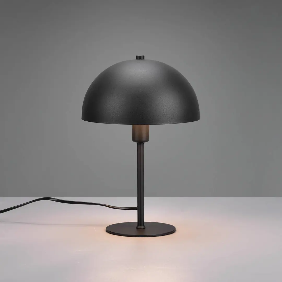 Trio Lighting Tischleuchte Nola, schwarz/gold, Höhe 30 cm, Metall