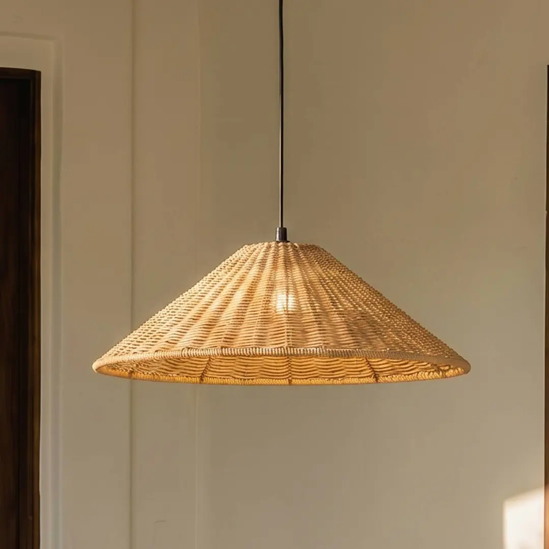 Lucande Außenhängelampe Taniola, 1-flg., konisch, Ø 60 cm