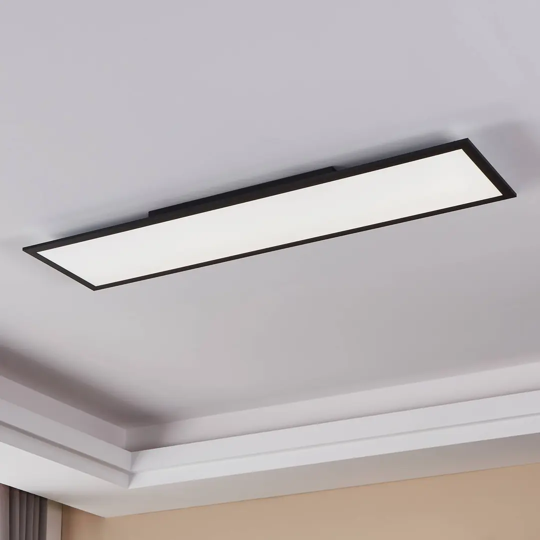 EGLO connect Salobrena-Z LED-Deckenlampe, 120x30cm, schwarz