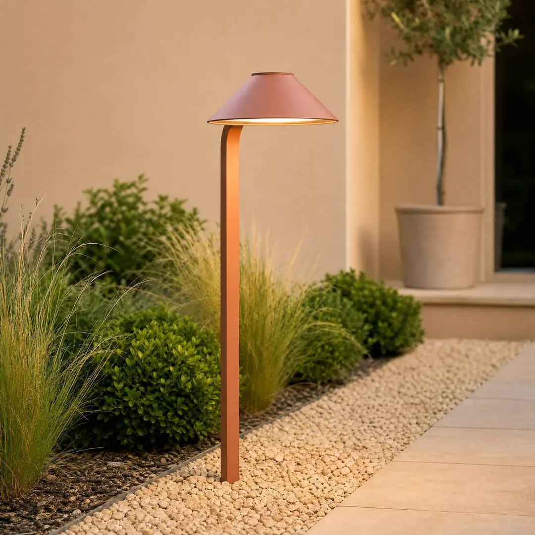 Lindby LED-Erdspießleuchte Capelo, tonfarben, 78 cm, IP65