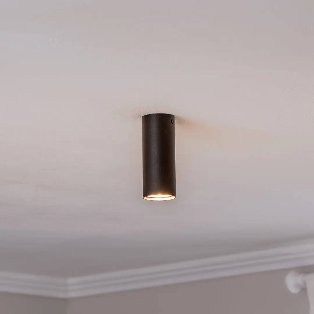 EMIBIG LIGHTING Deckenstrahler Tecno 1S, Stahl, GU10, Höhe 15 cm, schwarz