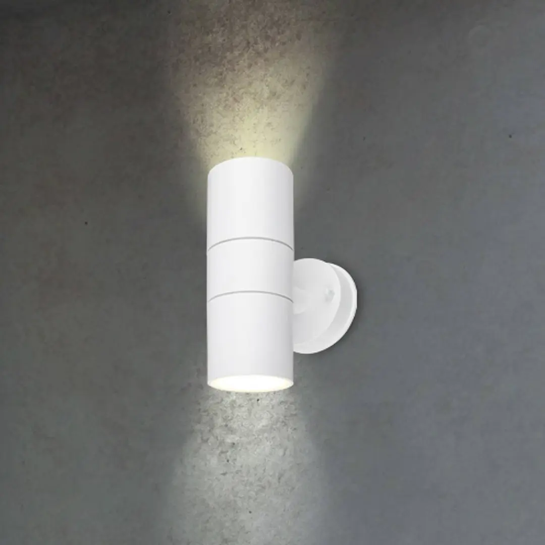 Briloner Außenwandleuchte 3792026, weiß, Kunststoff, up/down 2 x GU10