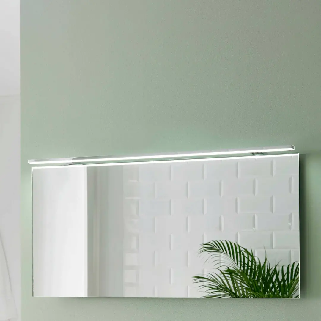 Ebir LED-Spiegelleuchte Esther 2, chrom, Breite 120 cm