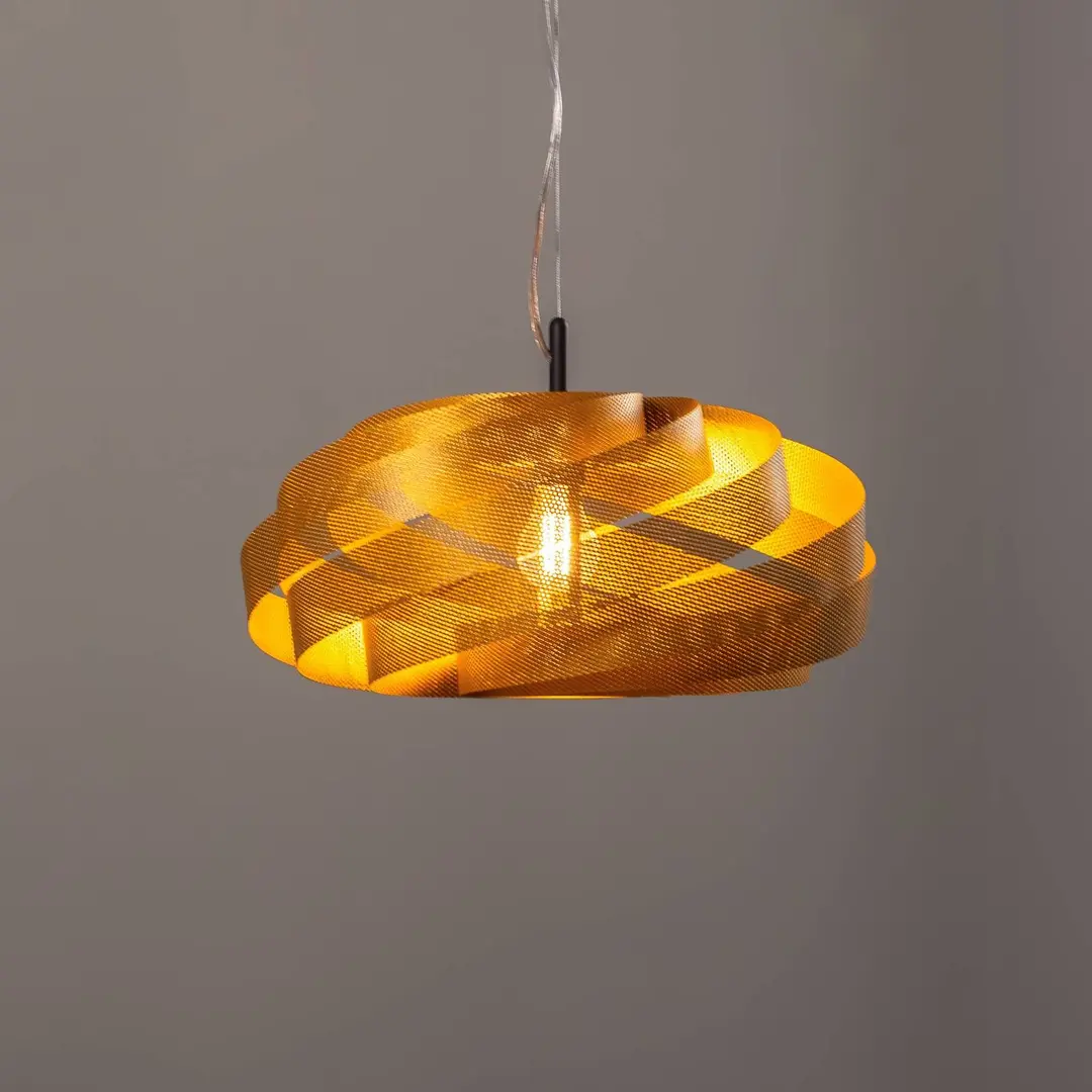 Domiluce Hängeleuchte Vento, goldfarben, Ø 50 cm
