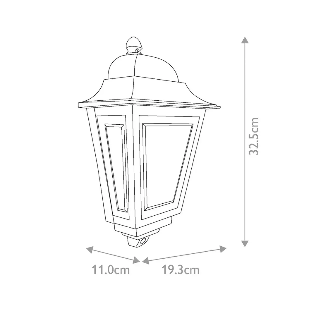 ELSTEAD Außenwandlampe Deco Lane, bronze, Laterne, Aluminium, IP44