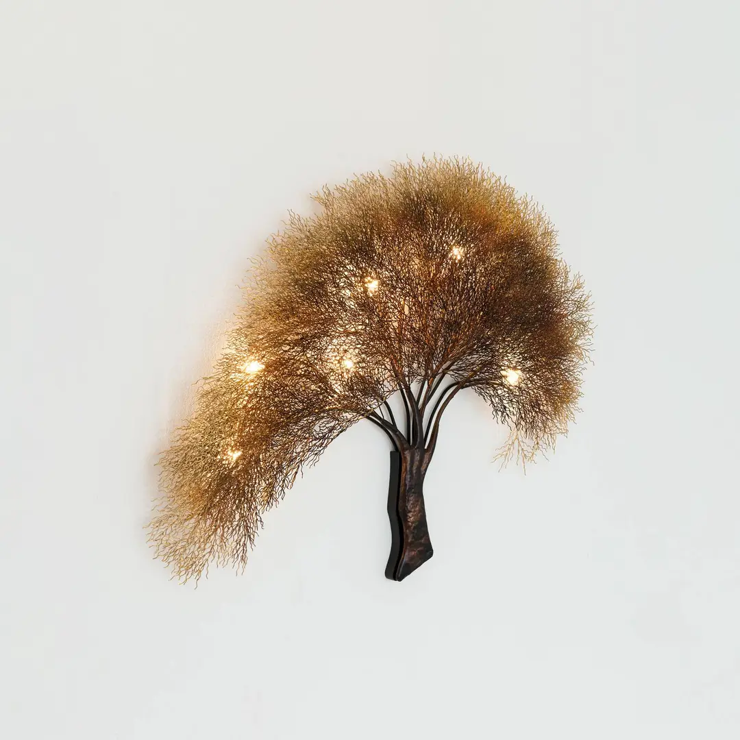 Holländer Wandleuchte Acacia im Baumdesign, dimmbar