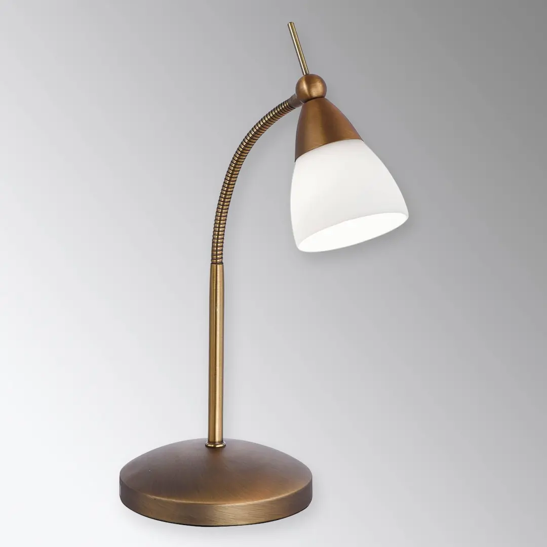Paul Neuhaus Tischleuchte Pino, altmessing, 45 cm, dimmbar