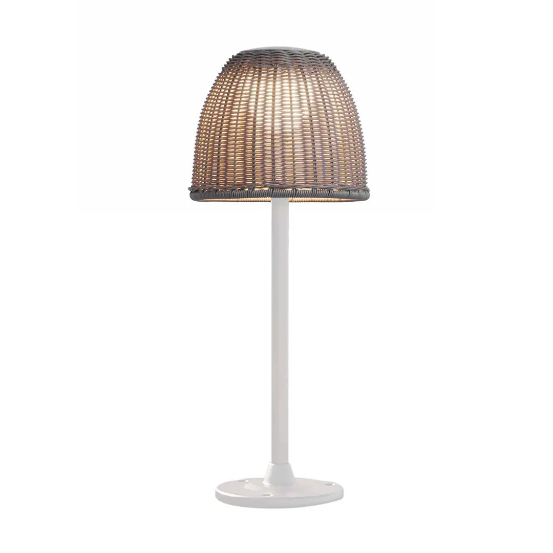 Bover LED-Sockellampe Atticus, Höhe 50 cm, naturweiß/beige