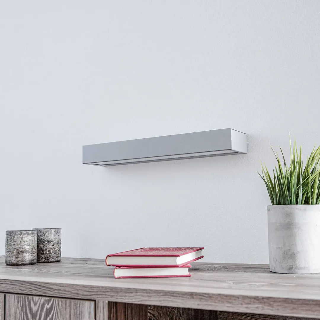 MCJ LED-Wandleuchte Mera, Breite 40 cm, alu, 3.000 K