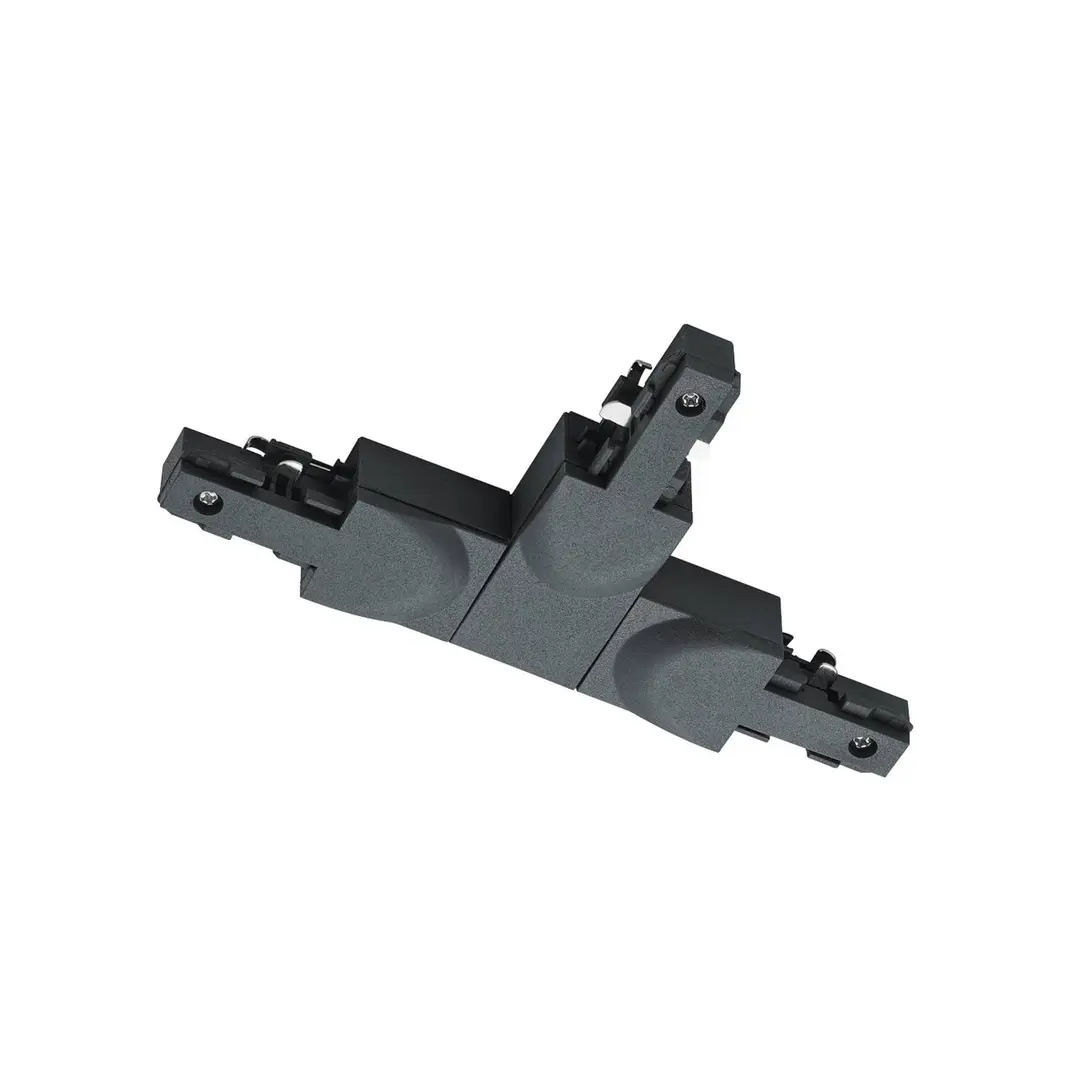 Trio Lighting T-Verbinder DUOline, PE außen links, schwarz matt