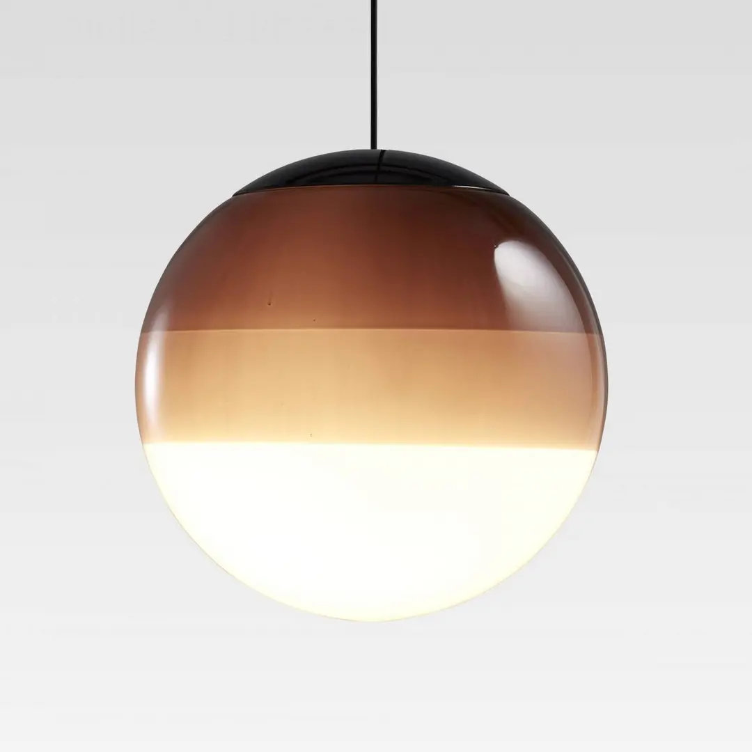 MARSET LED-Hängelampe Dipping Light, Ø 13 cm, braun