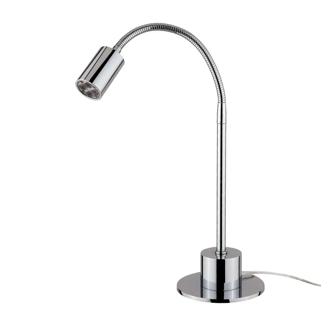 Busch Chromglänzende LED-Tischleuchte Karen
