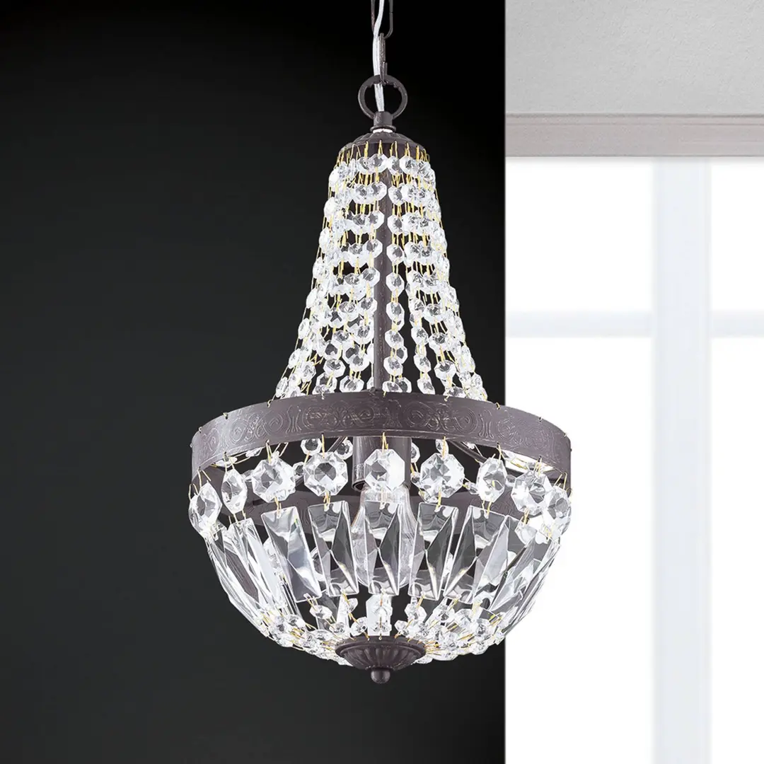Orion Hängeleuchte Arila, Kristallketten, Ø 25 cm