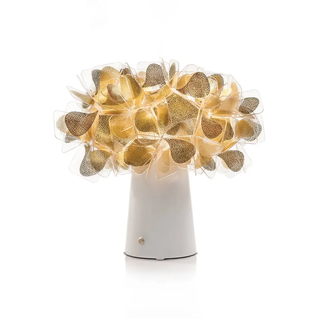 Slamp LED-Akku-Tischlampe Clizia Mama Non Mama gold/weiß