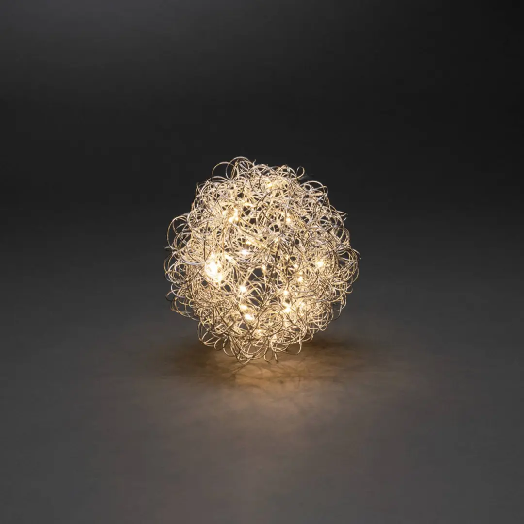 Konstsmide Christmas LED-Dekoleuchte Drahtball, Ø 20cm, 40 LEDs