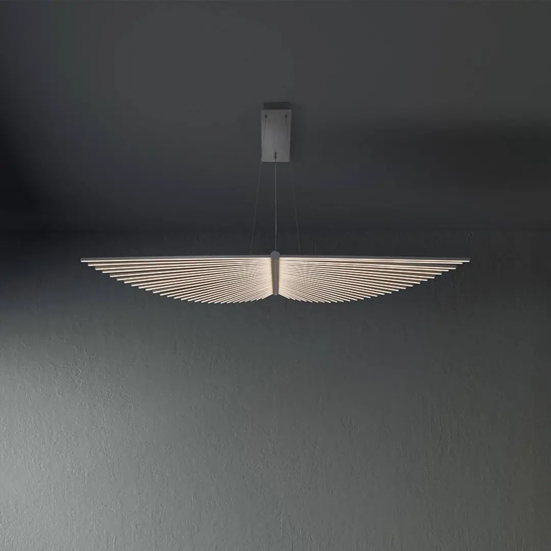 Quintiesse LED-Hängeleuchte SERAPH, schwarz matt, Länge 105 cm, Metall